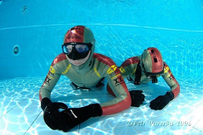 Freediving v bazénu